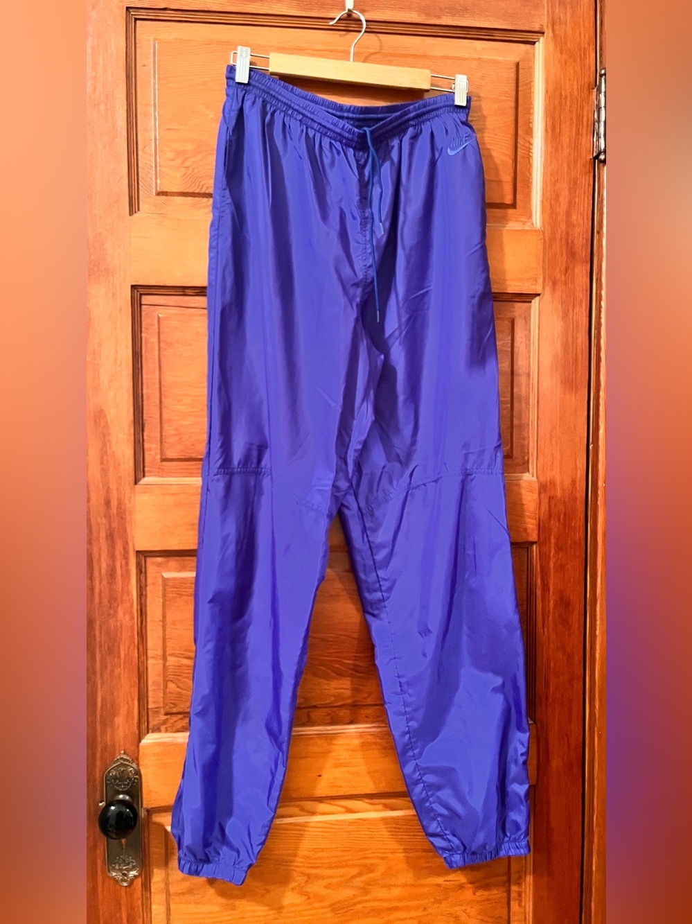 Vintage Nike Royal Purple Windbreaker Track Pants - Large